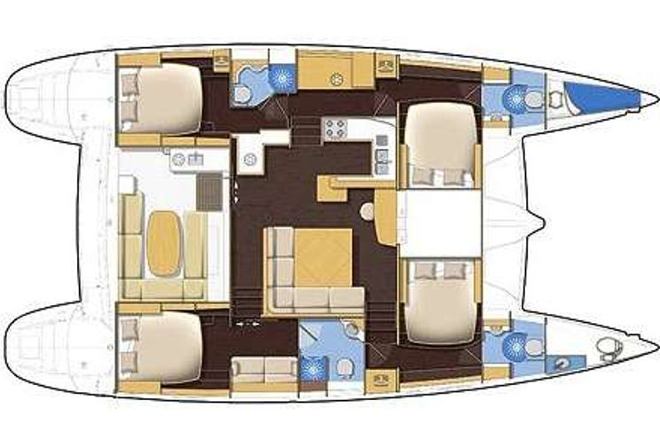 Layout for TWIN PRIDE - yacht layout