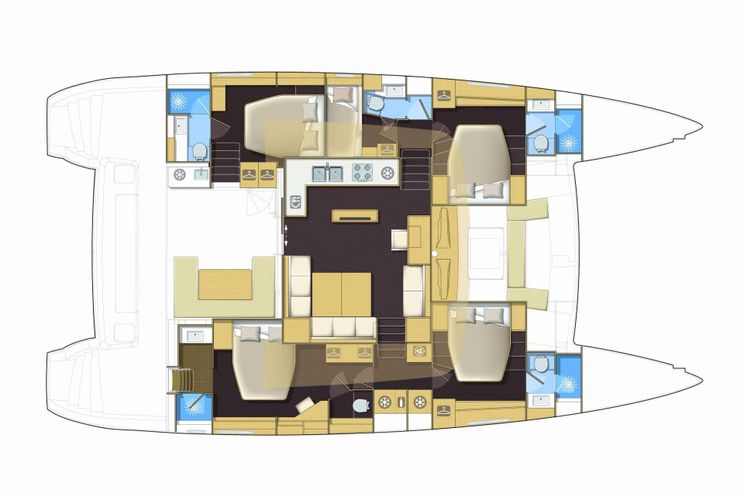 Layout for  MELITI  - yacht layout