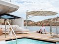 NOCTURNE Benetti B.Now 50m - expansive main aft platform with a pool and lounge NOCTURNE Benetti B.Now 50m - expansive main aft platform with a pool and lounge