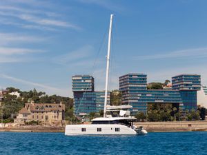 FEEL THE BLUE - Sunreef 60 - 5 Cabins - Olbia - Porto Cervo - La Maddalena - Sardinia - Italy FEEL THE BLUE - Sunreef 60 - 5 Cabins - Olbia - Porto Cervo - La Maddalena - Sardinia - Italy