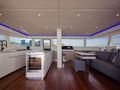 FEEL THE BLUE Sunreef 60 - saloon and galley FEEL THE BLUE Sunreef 60 - saloon and galley