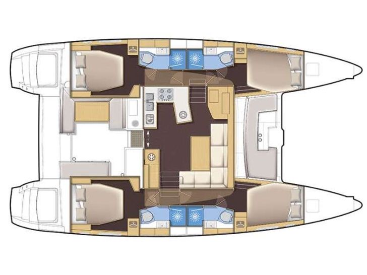 LUNA Lagoon 450S - layout LUNA Lagoon 450S - layout
