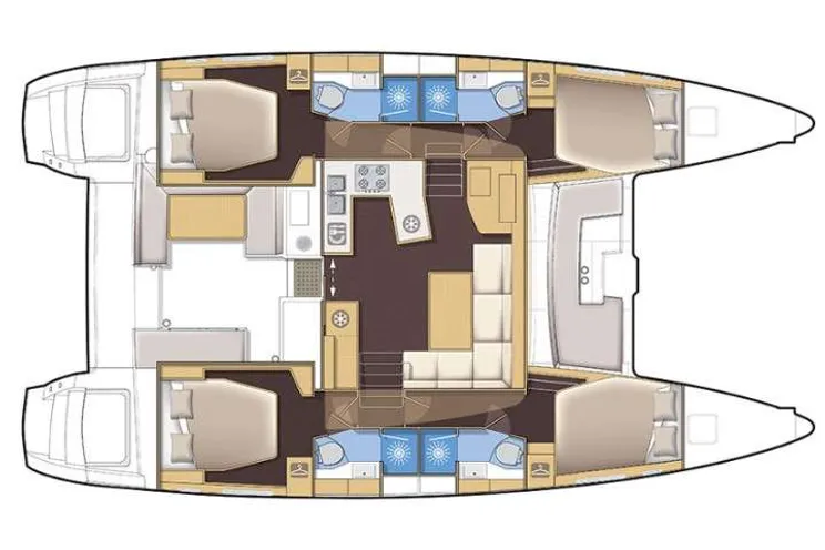 Layout for LUNA Lagoon 450S - layout