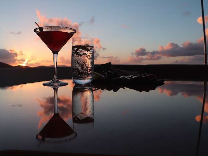 Cocktails on aft deck