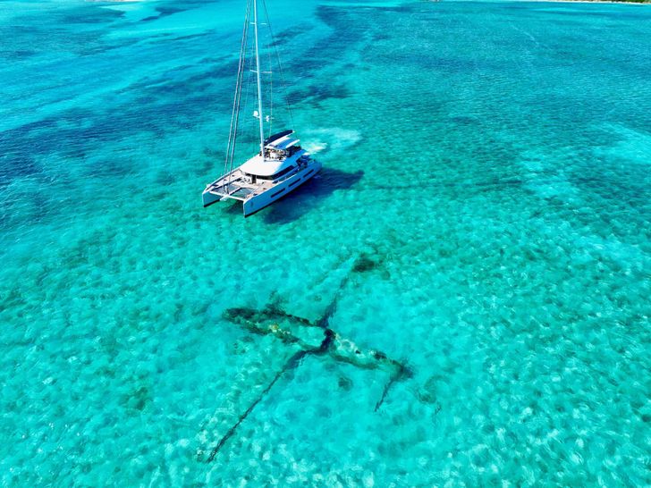 TWIN FLAME 77 Lagoon Seventy 7 - drone shot TWIN FLAME 77 Lagoon Seventy 7 - drone shot