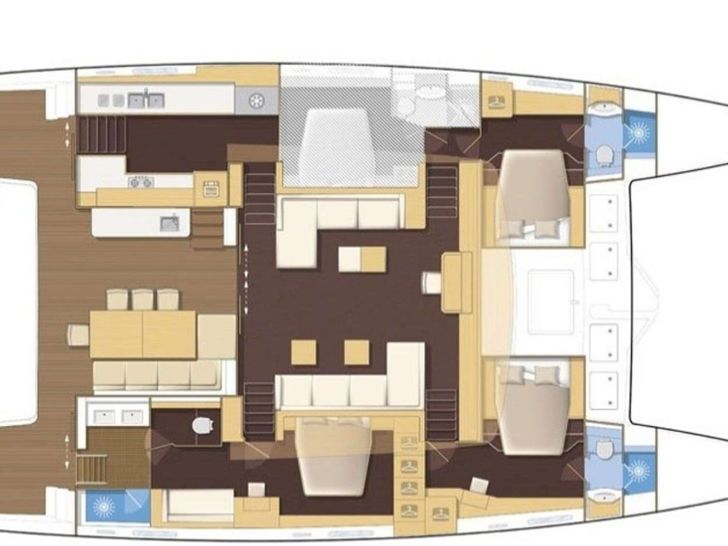 OCEAN VIEW - Lagoon 620,catamaran yacht layout OCEAN VIEW - Lagoon 620,catamaran yacht layout