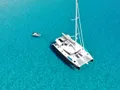 ARAOK Fountaine Pajot Ipanema 58 - aerial shot with waterline ARAOK Fountaine Pajot Ipanema 58 - aerial shot with waterline