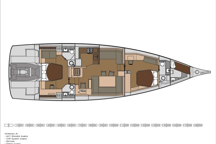 Layout for SOPHIA Yacht layout