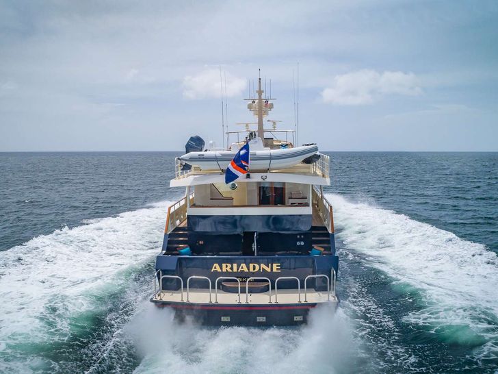 ARIADNE Breaux Bay Craft 37m Luxury Crewed Motor Yacht Cruising ARIADNE Breaux Bay Craft 37m Luxury Crewed Motor Yacht Cruising