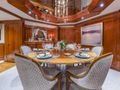 ARIADNE Breaux Bay Craft 37m Luxury Crewed Motor Yacht Formal Dining ARIADNE Breaux Bay Craft 37m Luxury Crewed Motor Yacht Formal Dining