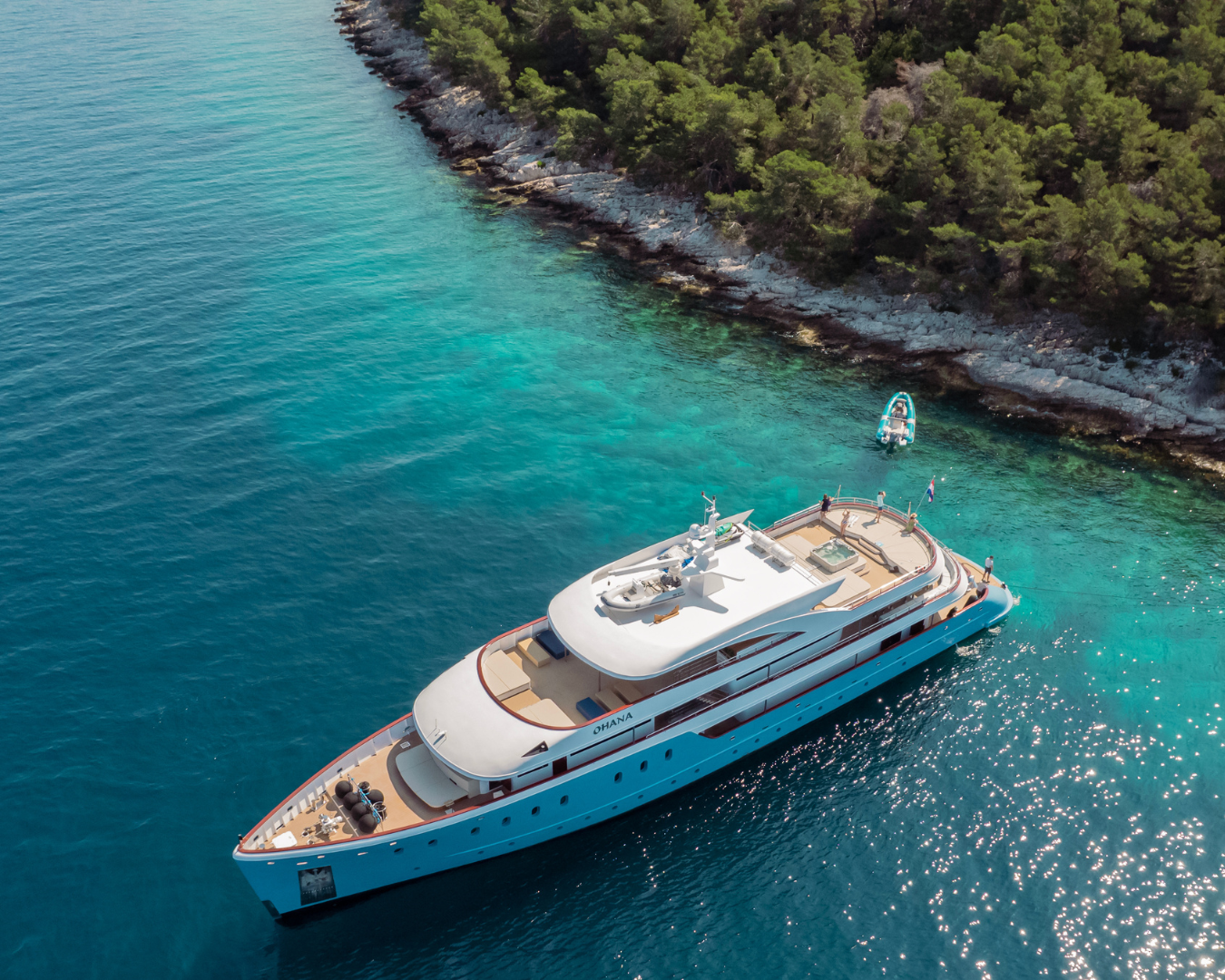 OHANA Custom 49m - aerial shot