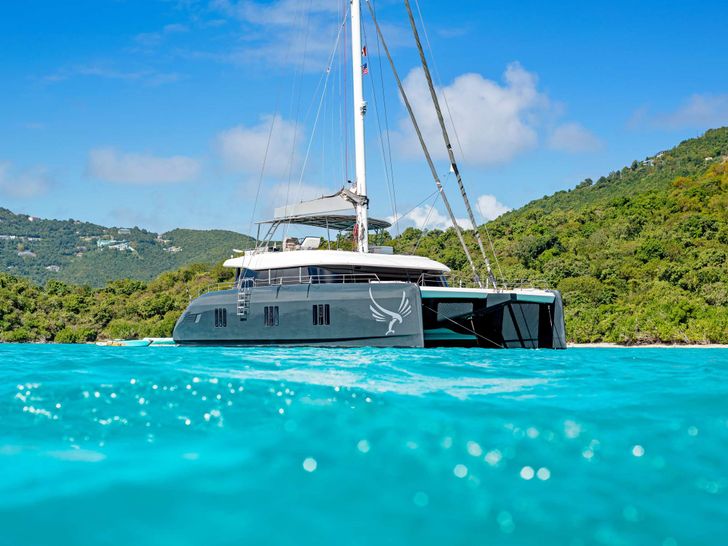 Superb and elegant,GYRFALCON is a luxurious sailing Sunreef 60 catamaran launched in 2019. Destined for sailing adventures in ultimate comfort,GYRFALCON boasts a combination of exterior and interior areas easily flowing into one another.Her smart and Superb and elegant,GYRFALCON is a luxurious sailing Sunreef 60 catamaran launched in 2019. Destined for sailing adventures in ultimate comfort,GYRFALCON boasts a combination of exterior and interior areas easily flowing into one another.Her smart and