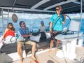GRACE Lagoon 52 - guests in the flybridge GRACE Lagoon 52 - guests in the flybridge