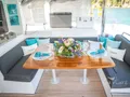 GRACE Lagoon 52 - aft deck alfresco dining area GRACE Lagoon 52 - aft deck alfresco dining area