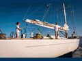 LOGICA - Compositeworks 27 m,bow view with sail down
