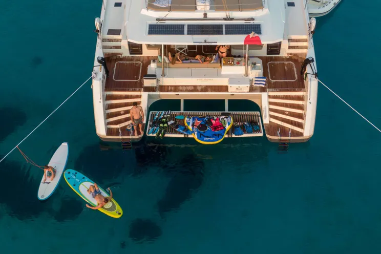 Charter Yacht SERENISSIMA - Fountaine Pajot Alegria 67 - 5 Cabins – Athens – Mykonos – Santorini - Ios
