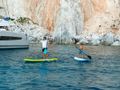 SERENISSIMA Fountaine Pajot Alegria 67 guests using the water toys SERENISSIMA Fountaine Pajot Alegria 67 guests using the water toys