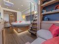SERENISSIMA Fountaine Pajot Alegria 67 - master cabin wide shot SERENISSIMA Fountaine Pajot Alegria 67 - master cabin wide shot