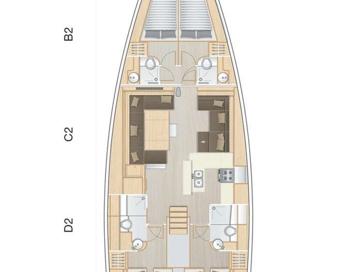 MED SEA TATION - yacht layout