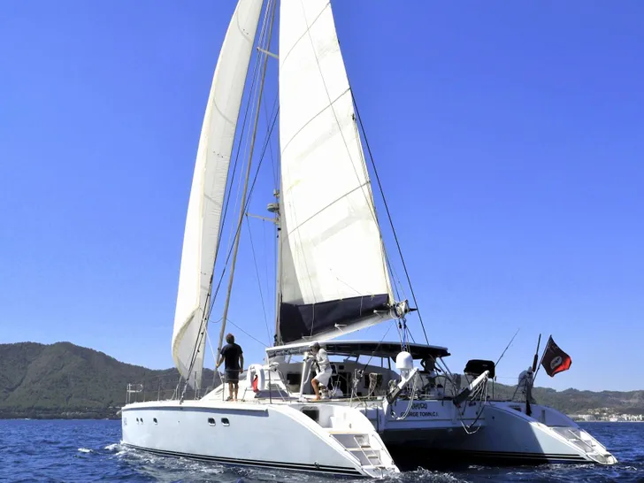 UHURU - Van Peteghem-Lauriot Prevost 57 ft,stern view UHURU - Van Peteghem-Lauriot Prevost 57 ft,stern view