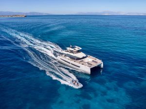 CHRISTAL MIO - Fountaine Pajot Power 67 - 5 Cabins - Athens - Mykonos - Paros - Cyclades - Greece CHRISTAL MIO - Fountaine Pajot Power 67 - 5 Cabins - Athens - Mykonos - Paros - Cyclades - Greece