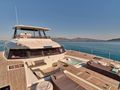 CHRISTAL MIO Fountaine Pajot Power 67 - foredeck lounge and jacuzzi CHRISTAL MIO Fountaine Pajot Power 67 - foredeck lounge and jacuzzi