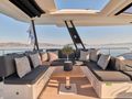 CHRISTAL MIO Fountaine Pajot Power 67 - flybridge lounge CHRISTAL MIO Fountaine Pajot Power 67 - flybridge lounge