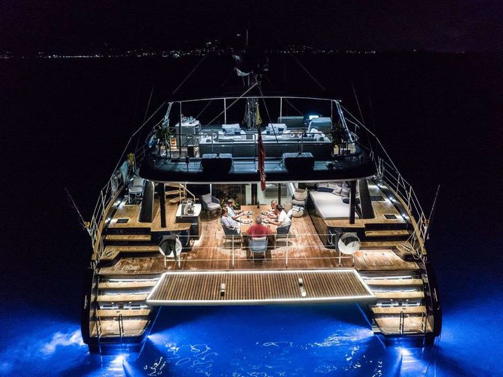 RELENTLESS 60 Sunreef 60 - aft shot RELENTLESS 60 Sunreef 60 - aft shot