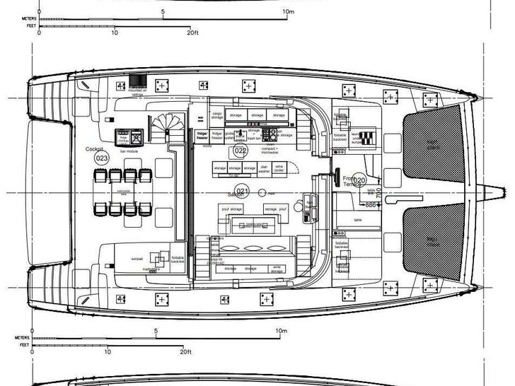RELENTLESS 60 Sunreef 60 - layout RELENTLESS 60 Sunreef 60 - layout