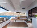 WHITE CORAL - aft deck dining area WHITE CORAL - aft deck dining area