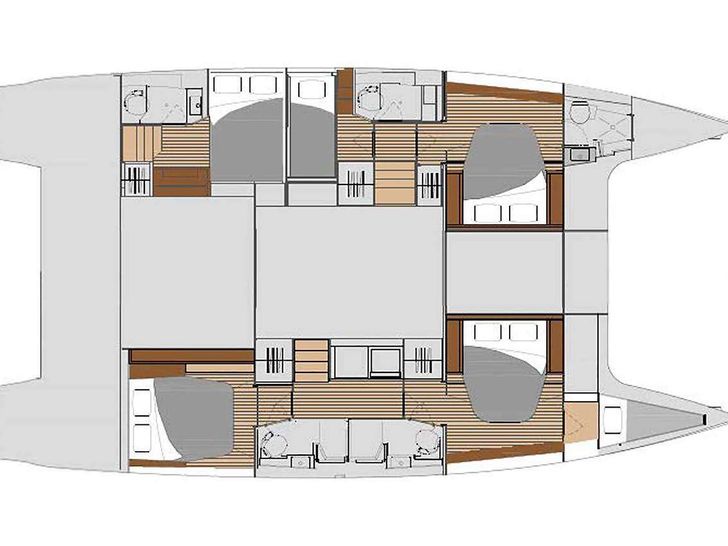 WHITE CORAL - yacht layout