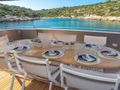 SUMMER FUN Admiral 30m - aft alfresco dining area SUMMER FUN Admiral 30m - aft alfresco dining area