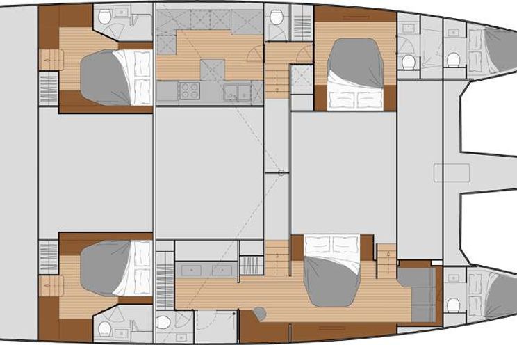 Layout for  ALOIA - yacht layout