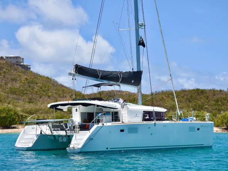 RAPSCALLION - Lagoon 450,side profile RAPSCALLION - Lagoon 450,side profile