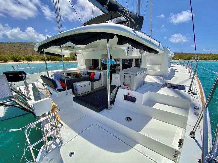 RAPSCALLION - Lagoon 450,aft deck RAPSCALLION - Lagoon 450,aft deck