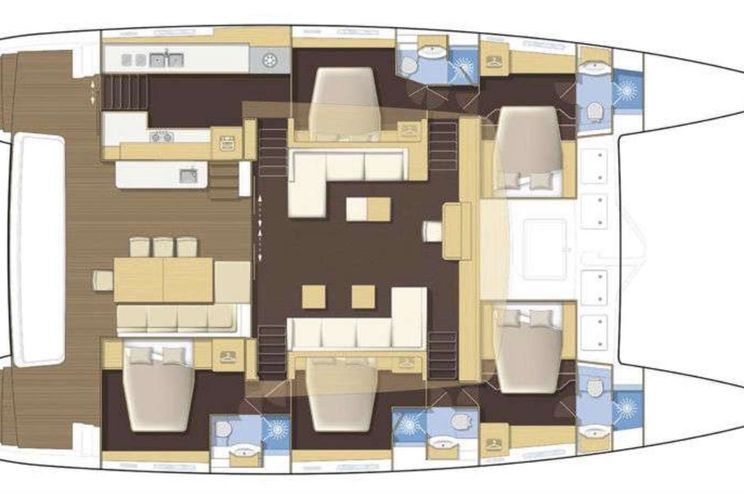 Layout for SANTORINI - yacht layout