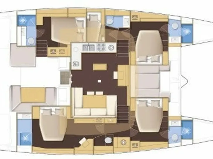 Lagoon 52F - Layout Lagoon 52F - Layout