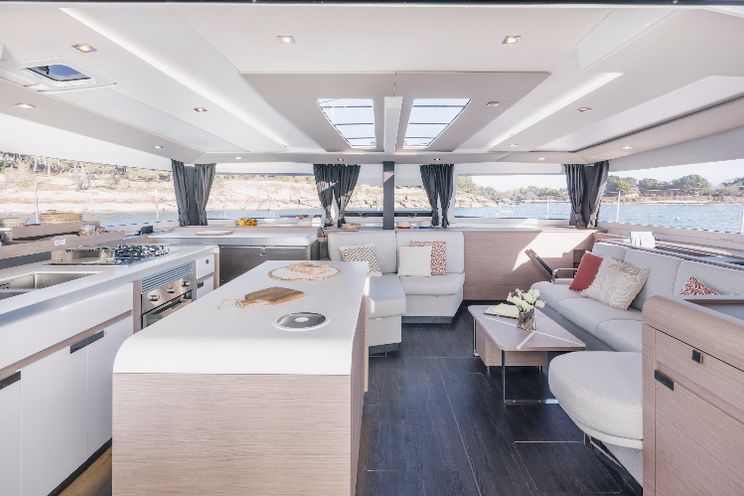 Charter Yacht ELEONORE ET LES GARÇONS - Fountaine Pajot Aura 51 - French Riviera - Cannes - St Tropez - Antibes