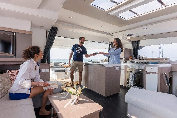 Charter Yacht ELEONORE ET LES GARÇONS - Fountaine Pajot Aura 51 - French Riviera - Cannes - St Tropez - Antibes