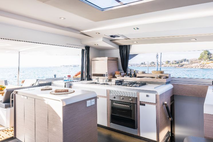 Charter Yacht ELEONORE ET LES GARÇONS - Fountaine Pajot Aura 51 - French Riviera - Cannes - St Tropez - Antibes