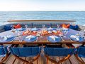 SEAQUEST Christensen 37m - main aft deck alfresco dining area SEAQUEST Christensen 37m - main aft deck alfresco dining area