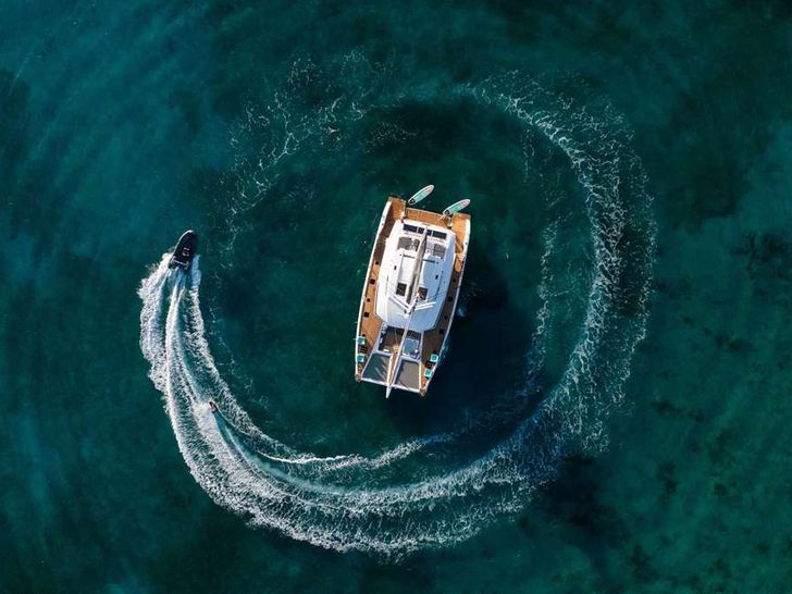 MY TY Fountaine Pajot Alegria 67 - drone shot MY TY Fountaine Pajot Alegria 67 - drone shot
