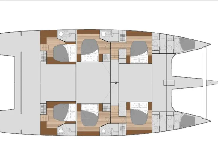 MY TY Fountaine Pajot Alegria 67 - layout MY TY Fountaine Pajot Alegria 67 - layout
