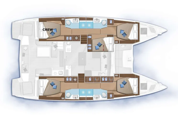 Layout for SCUBA DOO Lagoon 50 - layout
