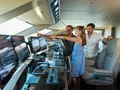 NOOR II Sanlorenzo 102 - guests in the cockpit NOOR II Sanlorenzo 102 - guests in the cockpit