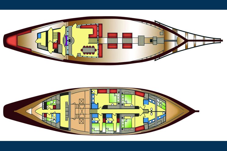 Layout for SILOLONA - Yacht layout