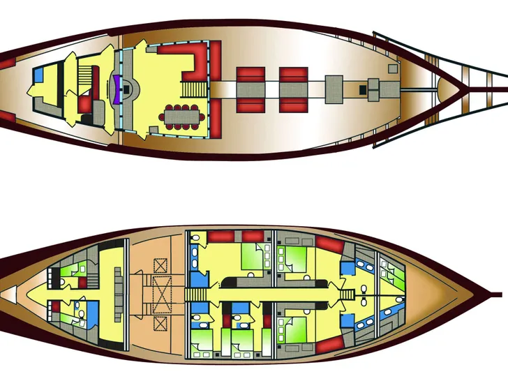 SILOLONA Phinisi 50m - layout SILOLONA Phinisi 50m - layout