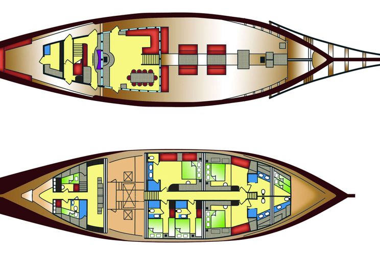 Layout for SILOLONA - Yacht layout