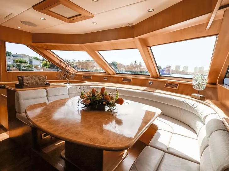 ANDIAMO Symbol 92 - main saloon dining area ANDIAMO Symbol 92 - main saloon dining area