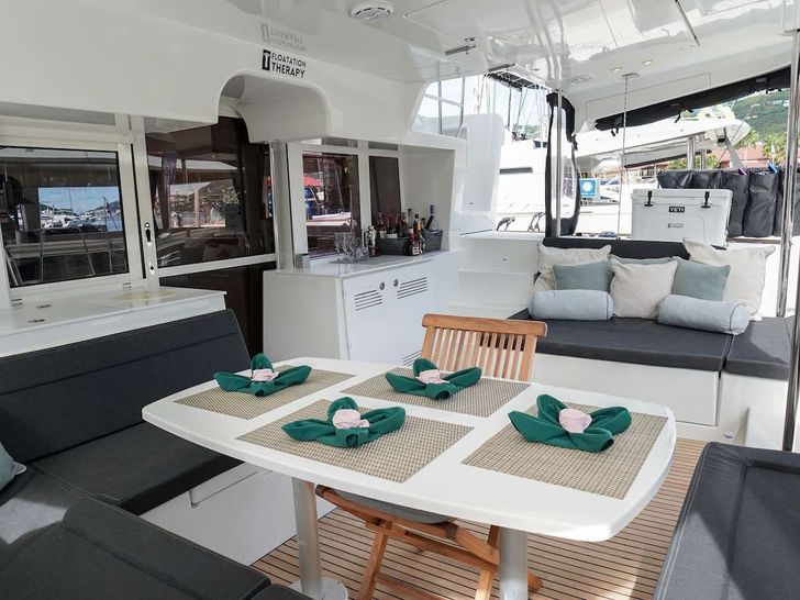 FLOATATION THERAPY - aft deck dining area